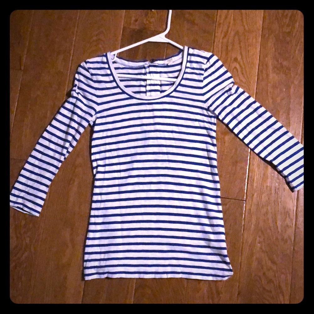 J Crew painter zip Tee 3/4 length